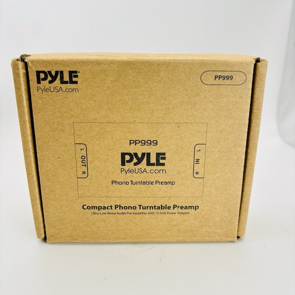 Pyle PRO Phono Turntable Pre-Amplifier Model PP999 New In Open Box.